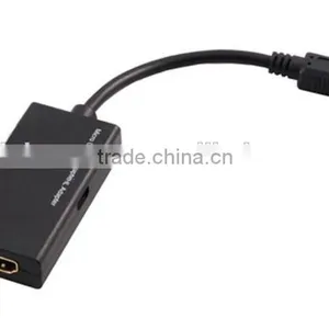 MHL to HDMI Adapter to Micro USB Short Cable Adapter for LG, Sony, Samsung HDTV thumbnail-1