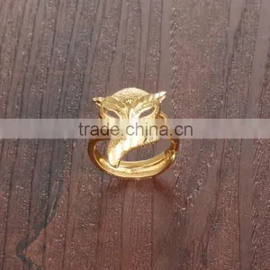 Saudi Arabia Gold Wedding Ring Price Fox Design 4 Gram Gold Ring Quality Choice thumbnail-3