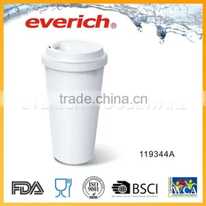 Clear Custom Printed Double Wall BPA Free Transparent Plastic Cup thumbnail-4