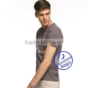 Custom Combed Cotton Men's Print T-shirt Wholesale China thumbnail-2