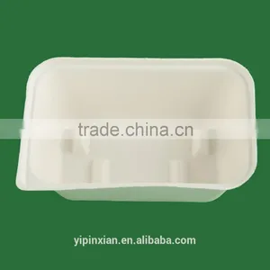 Dongguan Factory Supplier 100% Biodegradable Recycle White Compressed Molded Pulp Packaging thumbnail-3