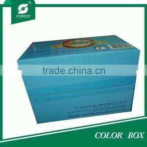 RECYCLED CORRUGATED CARDBOARD COLOR BOX thumbnail-3