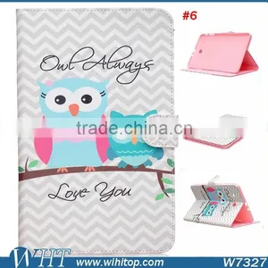 New Products for Samsung Galaxy Tab E T560 Cartoon Painting Leather Flip Case thumbnail-4