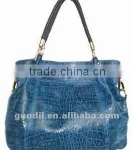 Navy Croco Large Tote Bags Fashion Trend Brand Handbag thumbnail-1