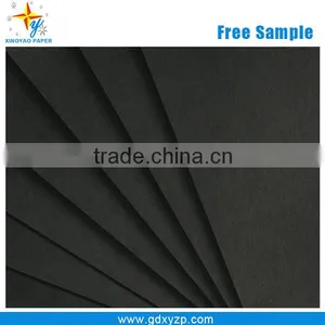 Wrapping And Packing Use Carbon Black Core Paper/ C1S Black Color Core Paper Board thumbnail-3