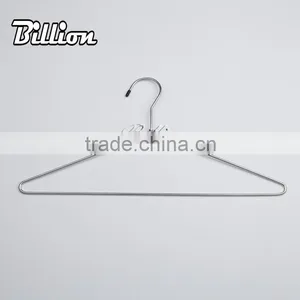Wholesale Fashional Clothes Drying Hangers Metal Chrome Wire Laundry Hanger thumbnail-4