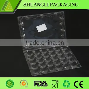 30 Holes Clear Disposable Plastic Quail Egg Packaging Tray thumbnail-4