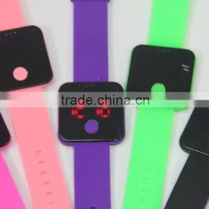 Hot Classical Lady Women Mirror Face LED Date Sport Rubber Digital Factory Direct Fashion Wrist Watch thumbnail-5