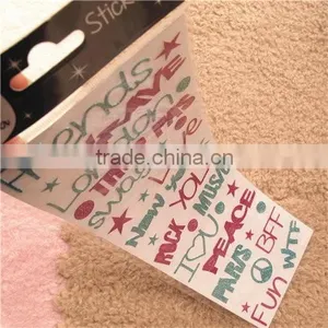 Fancy Glitter Mobile Round Stickers thumbnail-5