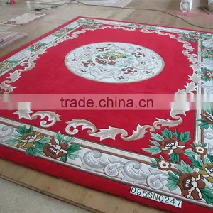 Handmade Banquet Wool Red Rugs and Carpets thumbnail-5