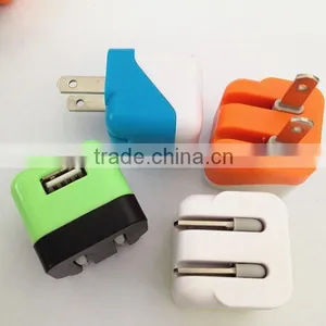 The POpular Colourful USB Wall Charger Portable Charger Mobile Charger DC 5v1000mA Home Charger for Smartphone thumbnail-3