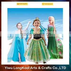 2016 Carnival Party Frozen Elsa Dress Girls Frozen Dress for Sale thumbnail-1