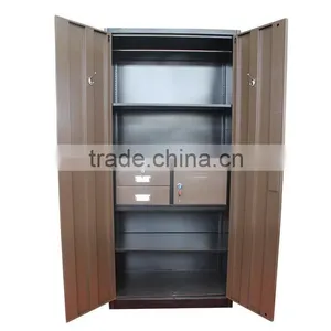 H1950 W900 D500 Steel Bedroom Wardrobe Design Supplier's Choice thumbnail-5
