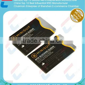 Aluminum Foil Paper Card Sleeves /RFID Blocking Card Sleeve thumbnail-3