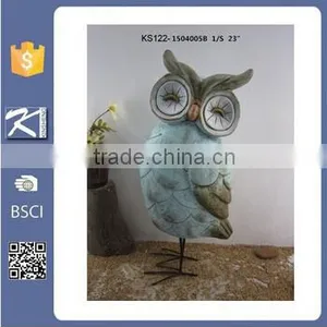 Unique Modern Art Design Owl Ornaments for Garden Decoration thumbnail-5