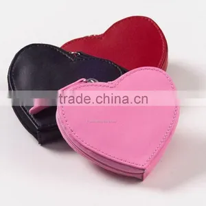Promotional PU Leather Heart Shape Coin Purse Wallet thumbnail-1