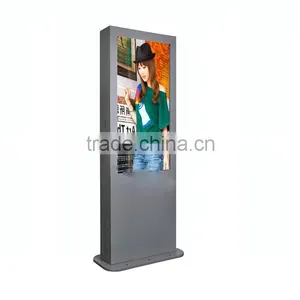 70 Inch Outdoor Touch Screen Kiosk Advertising Lcd Dustploof Anti Aglare Sun Bright thumbnail-1
