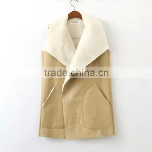 Cheap China Wholesale Clothing Collar Frizzled Feather Vest thumbnail-1