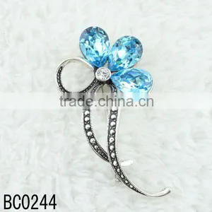 2013 Fashion Bangjin Clear Acrylic Resin Bule Flower thumbnail-1