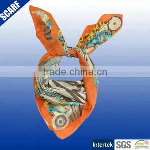Popupar Design 2016 Women Printed Silk Foulard thumbnail-1