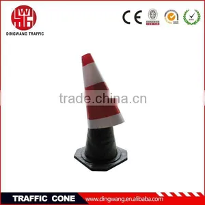 Made of Natural Rubber With Red and White Reflective Film Soft Rubber Road Cone thumbnail-4