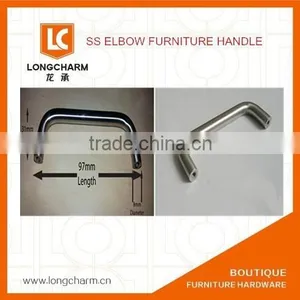 90 Degree Stainless Steel Curved Furniture Handle Furniture Handles Wood Door Handle thumbnail-1