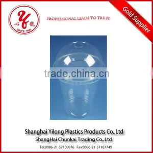 High Quality Translucent Material Take Away Reusable Plastic Cup With Lid thumbnail-2