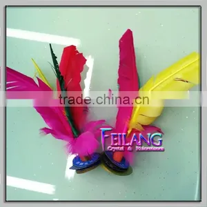 Colorful Feather Chinese Traditional Sports Jianzi Game Toy Kicking Shuttlecock thumbnail-1