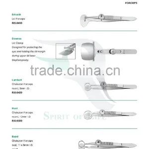 Erhardt Lid Forceps, Downes Lid Clamp, Lambert Chalazion Forceps, Hunt Chalazion Forceps, Baird Chalazion, Francis Chalazion Fo thumbnail-1