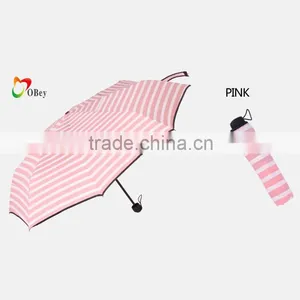 Color Assorted Stripe Mini Umbrella thumbnail-5