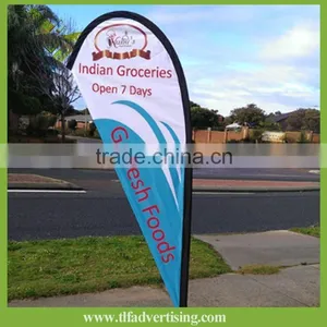 High Quality Cheap Advertising Scoop Flag thumbnail-1