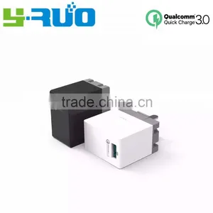 Output 18W UK EU, US Plug Qualcomm Certified Quick Charge QC 3.0 /2.0 Wall Charger Passed UL, ETL, FCC, CE thumbnail-1