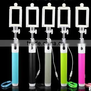 2015 Foldable Self Portrait Handheld Wired Selfie Stick,Cable Take Pole Selfie Stick With Shutter Button thumbnail-2