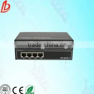Fast Transmission Rate Fiber Optic Transceiver 2SFP Port & 4RJ45 Ports 100m, Fiber Optic Media Converter thumbnail-1
