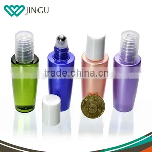Frosted Colorful Bottle Stainless Metal Roller Ball 10ml Plastic Cobalt Roll on Bottle thumbnail-3