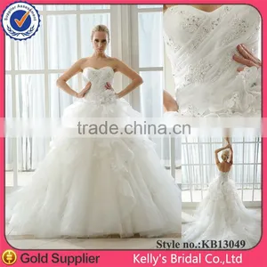 New Model Backless Long Sleeve Lace Wedding Dresses 2014 thumbnail-6