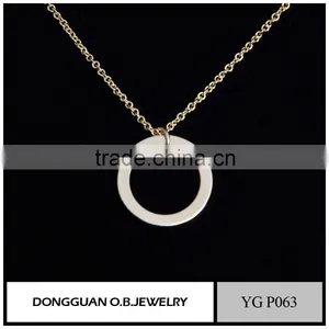Fashion New Designs White Gold Plated Jewelry With White Stone Plated, Hot Selling Crystal Necklace thumbnail-3