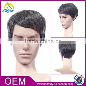 Free Wig Catalogs Topper Synthetic Hairstyle Cap Short Hair Full Silk Lace Wig Silk Top thumbnail-1