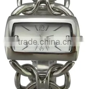 Chain Strap Gold Plated Wrist Watch For Women thumbnail-2