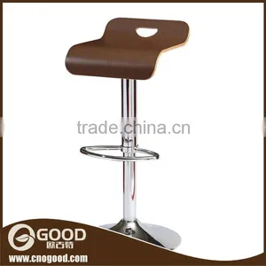 Metal Swivel Bar Stool High Chair With Backrest thumbnail-1