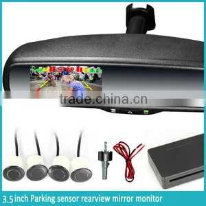 3.5 Inch Rearview Monitor OEM Parking Sensorwith 4 Replaceable Detectors thumbnail-2