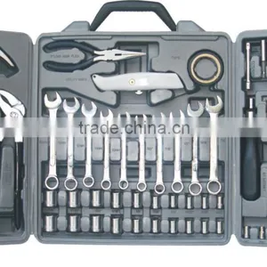 75PCS HOUSEHOLD HAND SET TOOL WITH PLASTIC CARRING CASE thumbnail-1