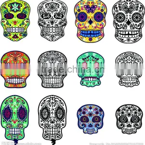 Full Colors and Black Animal Heads Temporary Skulls Tattoo for Man Arm thumbnail-2