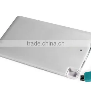 2016 In Shenzhen Credit Card Mobile Phone Portable Power Bank 2200mah for Mobilephone Power Bank thumbnail-2