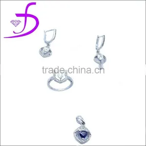 925 Silver Wedding Jewelry Set Wholesale Factory Price OEM Welcome thumbnail-1