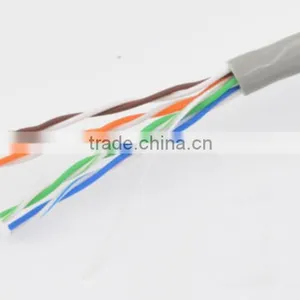 Bare Copper 24Awg 4pairs UTP CAT 5e LAN Ethernet Cable for Computer Network thumbnail-3