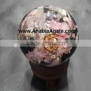 R.B.S Orgone Ball For Sell : Wholesale Rose Quartz,Black Tourmaline,Selenite Orgone Ball Spheres thumbnail-4
