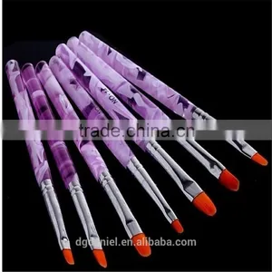 Hot Sell Best Quality Professional 5pcs Acrylic Nail Art Brush Kolinsky Nail Brushes for Girls Beauty thumbnail-6