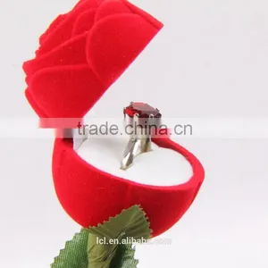 Rose Shaped Luxury Ring Box, Wholesale Custom Ring Boxes thumbnail-1