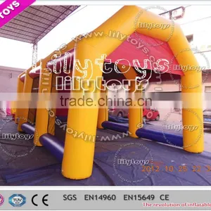 Hot Resist Waterproof Material Efficient Yellow Inflatable Wedding Tents for Sale thumbnail-3